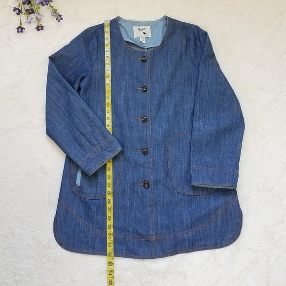 Yumi Outerwear Denim Coat - Picture 4 of 7